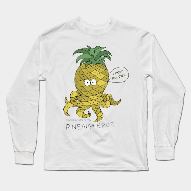 Pineapplepus Long Sleeve T-Shirt by Annabelle Lee Designs